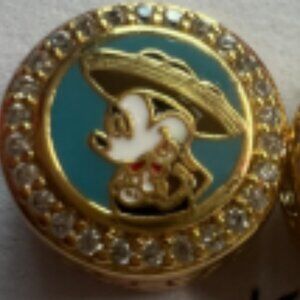 Pandora Mexico Gold Exclusive Charm Bead Charm Travel Charm